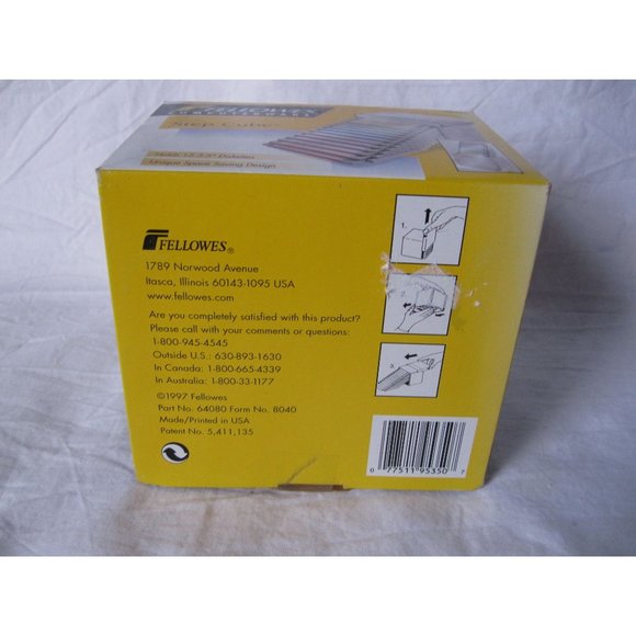 New Fellowes Computerware Step Cube Holding 15 3.5" Floppy Disks/Diskettes 95350 - Picture 4 of 5